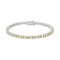 Yellow Sapphire & Moissanite Tennis Bracelet