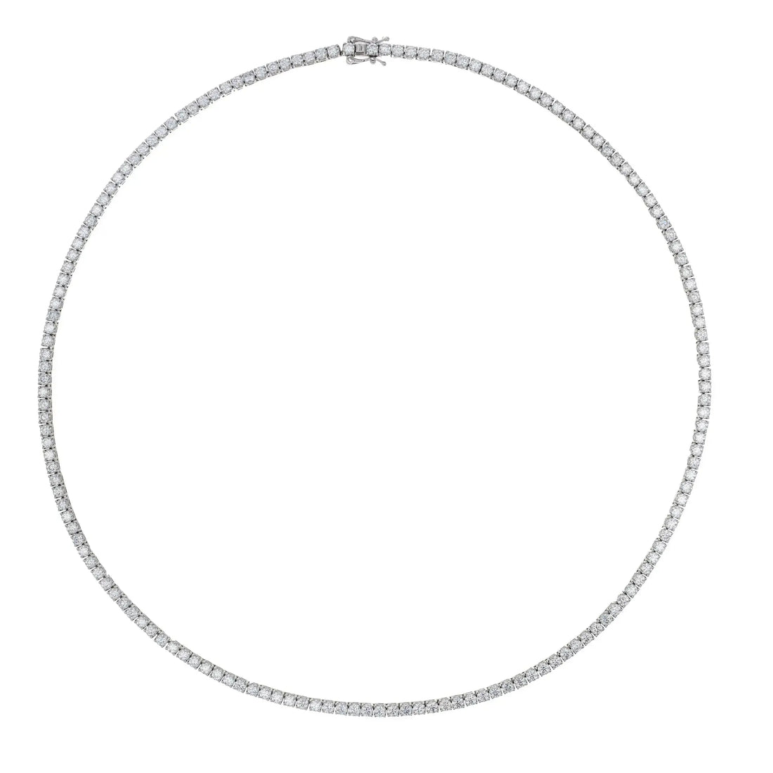 Moissanite Tennis Necklace Lab Grown Diamonds