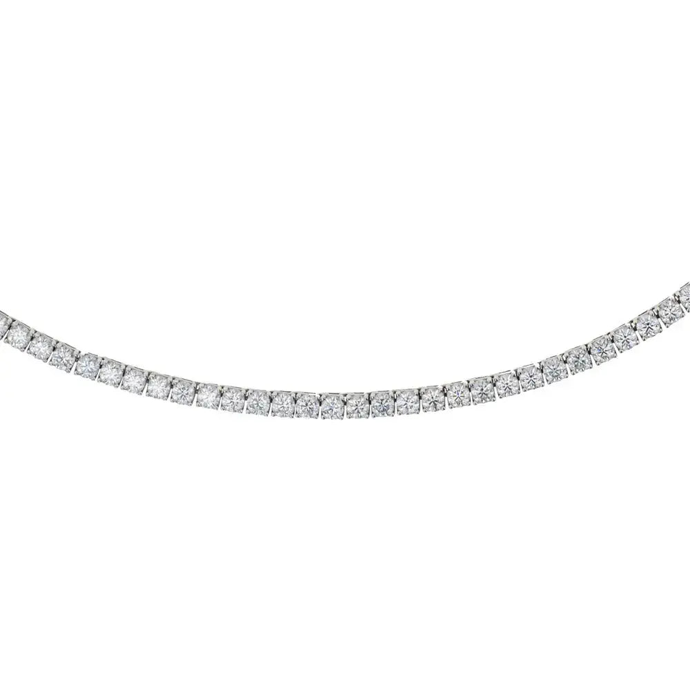 Moissanite Tennis Necklace Lab Grown Diamonds