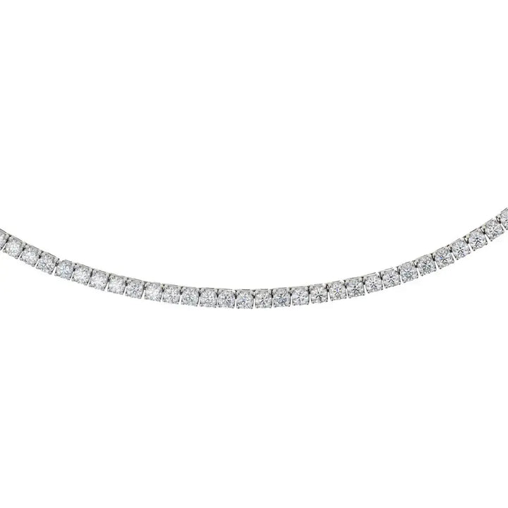 Moissanite Tennis Necklace Lab Grown Diamonds